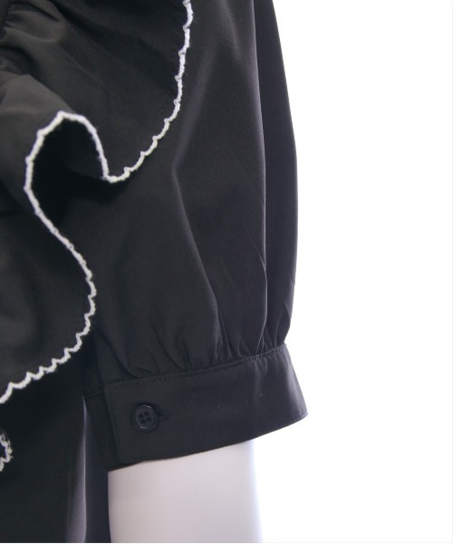 clear（クリア）の「ピコレース五分袖ボウタイブラウス[オフィスカジュアル リボン]≪SS新作≫（シャツ/ブラウス・レディース・オフホワイト/ブラック・F）」の10枚目の写真