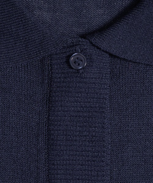 MUHET（ミュエータ）の「layered like sheer knit shirt cardigan / レイヤード風シアーニットシャツカーディガン（カーディガン/ボレロ・レディース・グレー/ブラウン/レッド/ネイビー・FREE）」の10枚目の写真