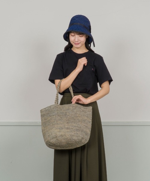 MADE IN MADA 「MADE MADA」 かごバッグ FREE ライトグレー