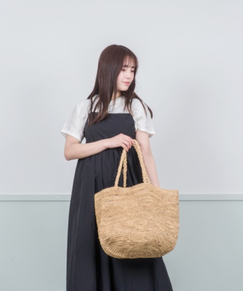 MADE IN MADA /メイドインマダ】大きめ かごバッグ ラフィア