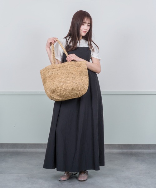 MADE IN MADA ラフィアトートバック MADE IN MADA /メイドインマダ】大きめ かごバッグ ラフィア