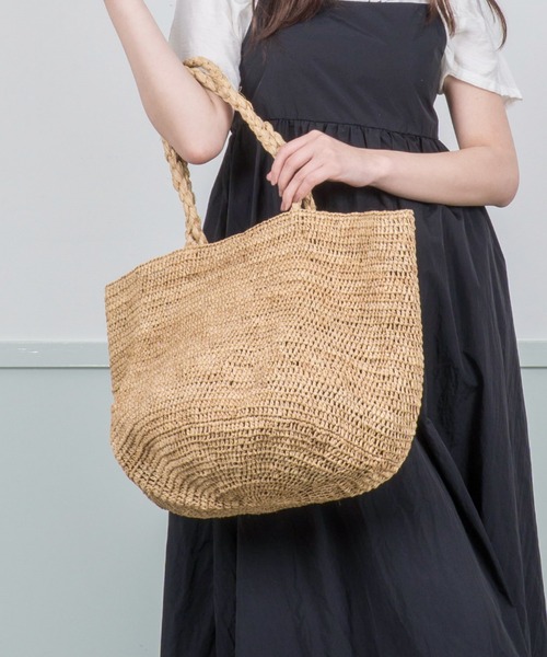MADE IN MADA ラフィアトートバック セール】【MADE IN MADA /メイドインマダ】大きめ かごバッグ