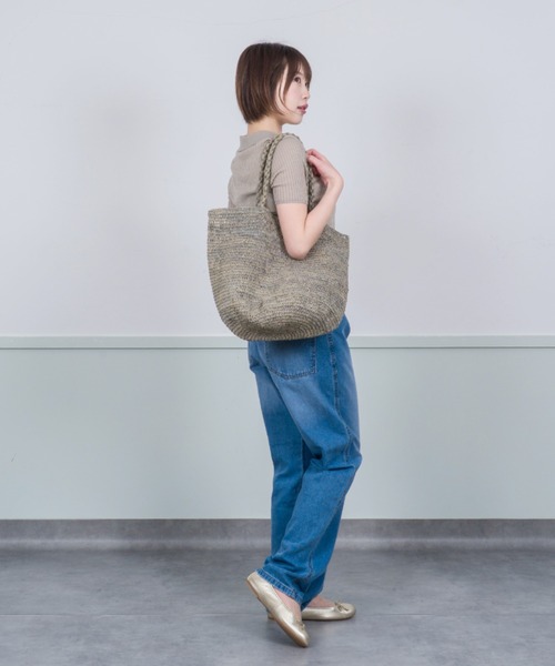 MADE IN MADA /メイドインマダ】大きめ かごバッグ ラフィア