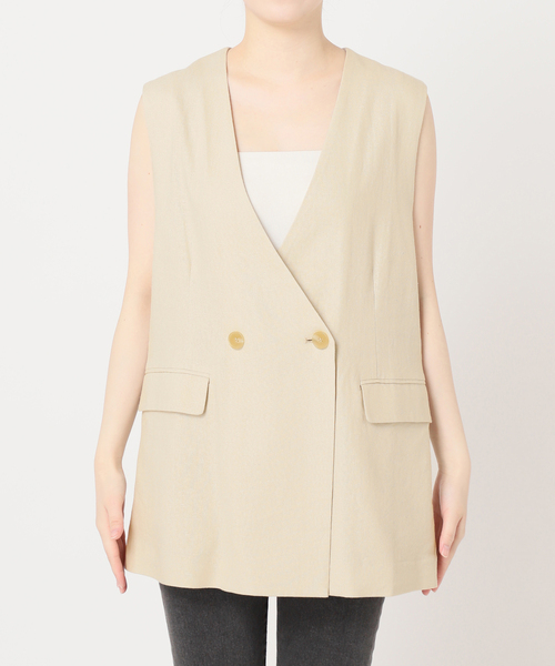 JOURNAL STANDARD relume｜リネンレーヨンノーカラージレ