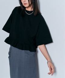 ハーフスリーブ フリルTシャツ