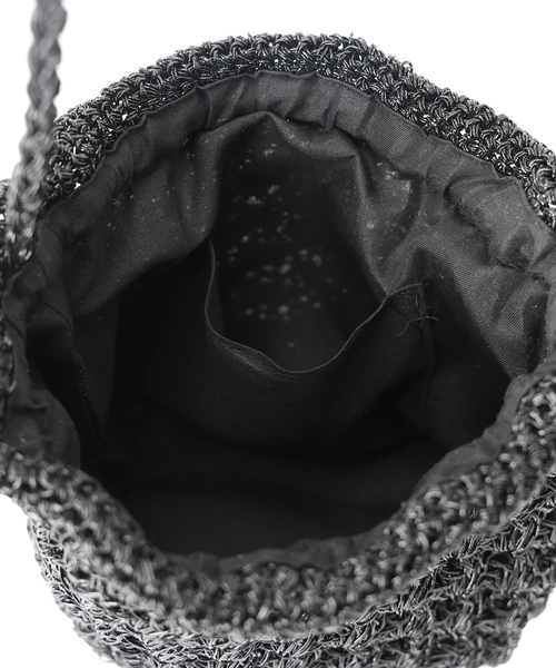 B.C STOCK(ベーセーストック)の「メタリックヤーンショルダー(ショルダーバッグ・レディース・ブラック/ブルー系その他/シルバー・FREE)」の10枚目の写真