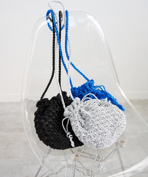 B.C STOCK(ベーセーストック)の「メタリックヤーンショルダー(ショルダーバッグ・レディース・ブラック/ブルー系その他/シルバー・FREE)」の17枚目の写真