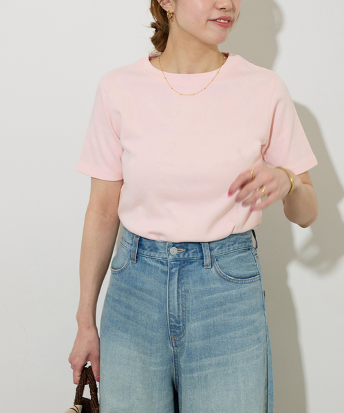 JOURNAL STANDARD relume(ジャーナルスタンダード レリューム)の「TCダンボールショートスリーブTEE(Tシャツ/カットソー・レディース・ブラック/ホワイト/ライトグレー/バーガンディー・FREE)」の4枚目の写真