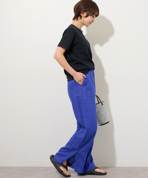 JOURNAL STANDARD relume(ジャーナルスタンダード レリューム)の「TCダンボールショートスリーブTEE(Tシャツ/カットソー・レディース・ブラック/ホワイト/ライトグレー/バーガンディー・FREE)」の7枚目の写真