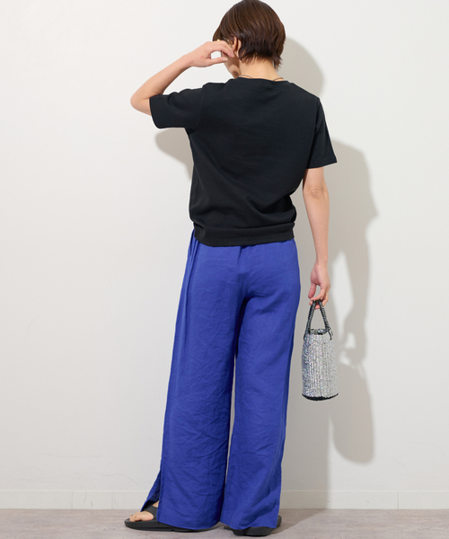 JOURNAL STANDARD relume(ジャーナルスタンダード レリューム)の「TCダンボールショートスリーブTEE(Tシャツ/カットソー・レディース・ブラック/ホワイト/ライトグレー/バーガンディー・FREE)」の8枚目の写真