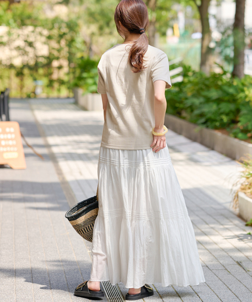 JOURNAL STANDARD relume(ジャーナルスタンダード レリューム)の「TCダンボールショートスリーブTEE(Tシャツ/カットソー・レディース・ブラック/ホワイト/ライトグレー/バーガンディー・FREE)」の14枚目の写真