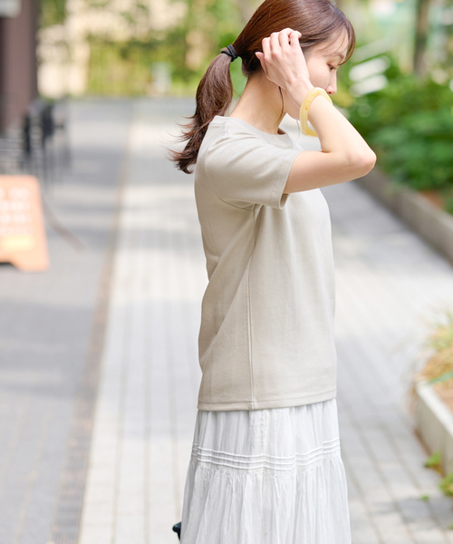 JOURNAL STANDARD relume(ジャーナルスタンダード レリューム)の「TCダンボールショートスリーブTEE(Tシャツ/カットソー・レディース・ブラック/ホワイト/ライトグレー/バーガンディー・FREE)」の17枚目の写真