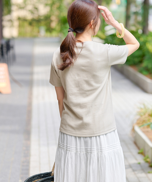 JOURNAL STANDARD relume(ジャーナルスタンダード レリューム)の「TCダンボールショートスリーブTEE(Tシャツ/カットソー・レディース・ブラック/ホワイト/ライトグレー/バーガンディー・FREE)」の18枚目の写真