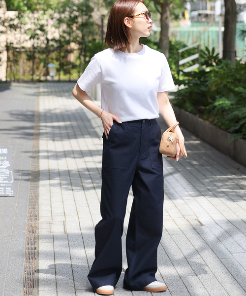 JOURNAL STANDARD relume(ジャーナルスタンダード レリューム)の「TCダンボールショートスリーブTEE(Tシャツ/カットソー・レディース・ブラック/ホワイト/ライトグレー/バーガンディー・FREE)」の19枚目の写真