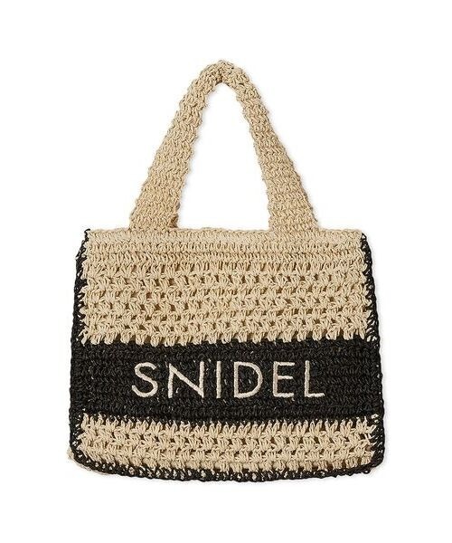 柄編みロゴトートバッグ（トートバッグ）｜SNIDEL（スナイデル