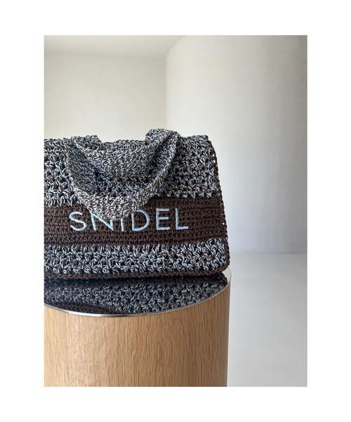 柄編みロゴトートバッグ（トートバッグ）｜SNIDEL（スナイデル