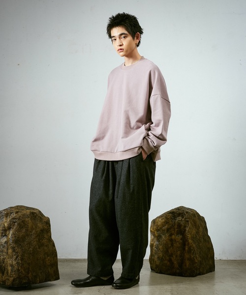 Dulcamara（ドゥルカマラ）の「カラーチップワイドSWトレーナー（スウェット・メンズ・ブラック/パープル/ブルー・0/1）」の6枚目の写真