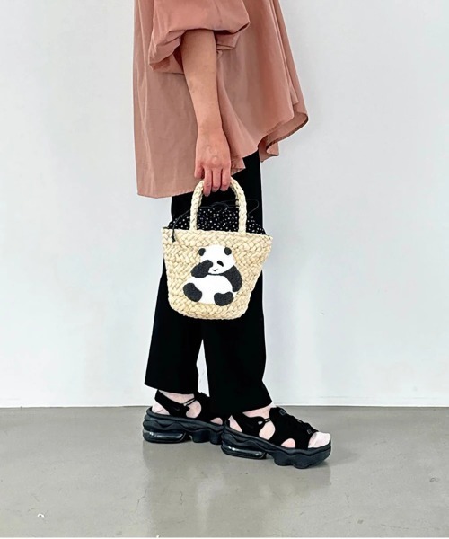 FRAMeWORK かごバッグ カゴバッグ KECH raffia leather tassel