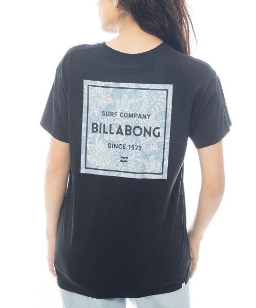 BILLABONG（ビラボン）の「【BILLABONG WOMENS/ビラボンウィメンズ】25SS SQUARE LOGO BOY FIT TEE/半袖バックプリントロゴTシャツ（Tシャツ/カットソー・レディース・ホワイト/ブラック/ホワイト系その他/ブルー系その他・MEDIUM）」の4枚目の写真