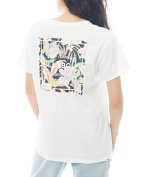 【BILLABONG WOMENS/ビラボンウィメンズ】25SS SQUARE LOGO BOY FIT TEE/半袖バックプリントロゴTシャツ