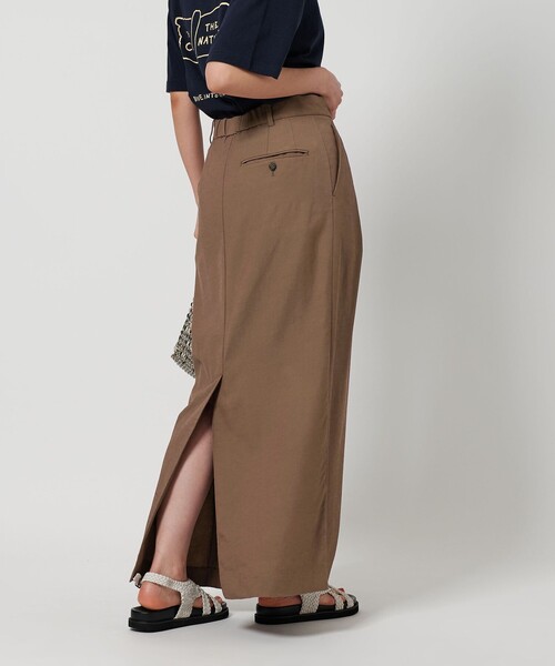 BEAUTY&YOUTH レーヨンブレンド タックスカート ―ウォッシャブル― BEAUTY＆YOUTH UNITED ARROWS スカート レーヨンブレンド