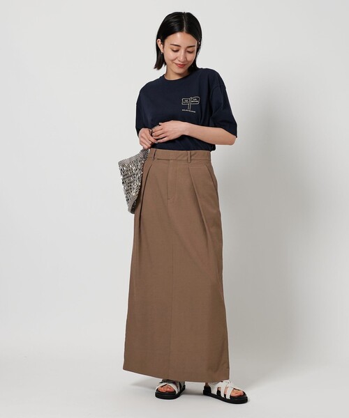 BEAUTY&YOUTH／レーヨンブレンド タックスカート BEAUTY&YOUTH UNITED ARROWS｜レーヨンブレンド タックスカート