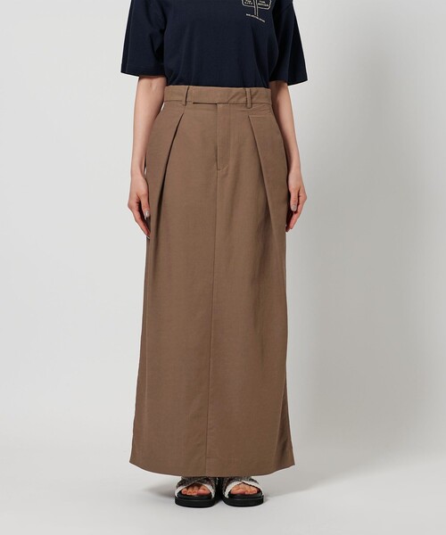 BEAUTY&YOUTH UNITED ARROWS（ビューティーアンドユースユナイテッドアローズ）の「レーヨンブレンド タックスカート -ウォッシャブル-（スカート・レディース・ブラック/ネイビー/モカ・M/XS/S）」の13枚目の写真