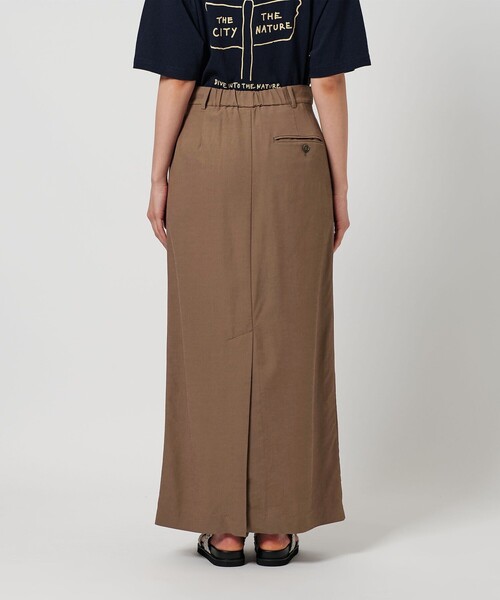BEAUTY&YOUTH UNITED ARROWS（ビューティーアンドユースユナイテッドアローズ）の「レーヨンブレンド タックスカート -ウォッシャブル-（スカート・レディース・ブラック/ネイビー/モカ・M/XS/S）」の15枚目の写真