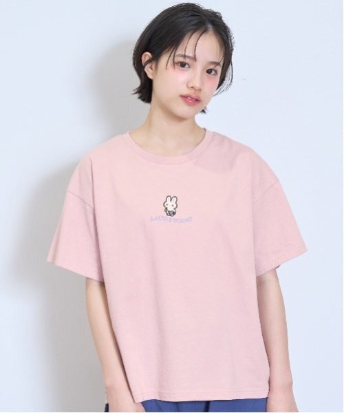IN THE MOOD FOR LOVE 売れ筋商品|||イン・ザ・モード・フォー・ラブ Tシャツ トップス レディース Tops Pink ハートロゴTシャツ FX22S196【Fano Studios】-ファッション通販