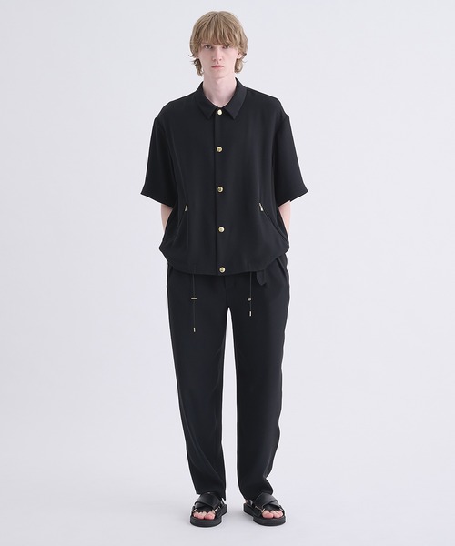 CULLNI(クルニ)の「【CULLNI】別注 SHORT SLEEVE COACH JACKET(シャツ/ブラウス・メンズ・ダークグレー/ブラック・1/2)」の20枚目の写真