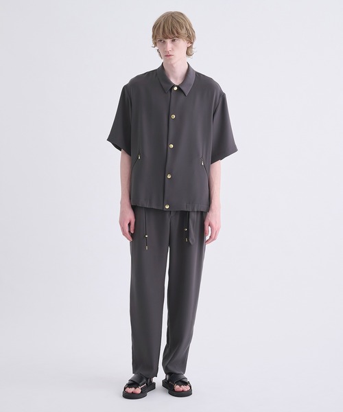 CULLNI(クルニ)の「【CULLNI】別注 SHORT SLEEVE COACH JACKET(シャツ/ブラウス・メンズ・ダークグレー/ブラック・1/2)」の17枚目の写真