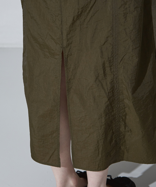 NOMINE（ノミネ）の「ギャザー キャミワンピース（ワンピース・レディース・ブラック/カーキ/オフホワイト・フリー）」の13枚目の写真