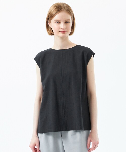 MACKINTOSH PHILOSOPHY（ﾏｯｷﾝﾄｯｼｭ ﾌｨﾛｿﾌｨｰ）の「【2025年春夏モデル】DRY OXFORD ブラウス（シャツ/ブラウス・レディース・ベージュ/ダークネイビー/オフホワイト/チャコールグレー/グレー系その他/カーキ・36/38/34）」の6枚目の写真