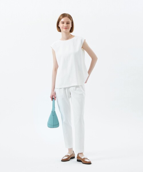 MACKINTOSH PHILOSOPHY（ﾏｯｷﾝﾄｯｼｭ ﾌｨﾛｿﾌｨｰ）の「【2025年春夏モデル】DRY OXFORD ブラウス（シャツ/ブラウス・レディース・ベージュ/ダークネイビー/オフホワイト/チャコールグレー/グレー系その他/カーキ・36/38/34）」の17枚目の写真