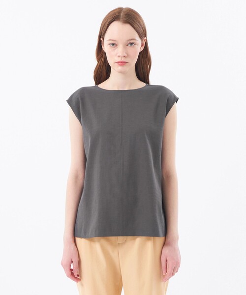 MACKINTOSH PHILOSOPHY（ﾏｯｷﾝﾄｯｼｭ ﾌｨﾛｿﾌｨｰ）の「【2025年春夏モデル】DRY OXFORD ブラウス（シャツ/ブラウス・レディース・ベージュ/ダークネイビー/オフホワイト/チャコールグレー/グレー系その他/カーキ・36/38/34）」の20枚目の写真