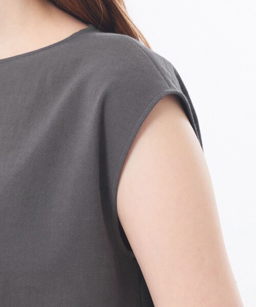 MACKINTOSH PHILOSOPHY（ﾏｯｷﾝﾄｯｼｭ ﾌｨﾛｿﾌｨｰ）の「【2025年春夏モデル】DRY OXFORD ブラウス（シャツ/ブラウス・レディース・ベージュ/ダークネイビー/オフホワイト/チャコールグレー/グレー系その他/カーキ・36/38/34）」の12枚目の写真