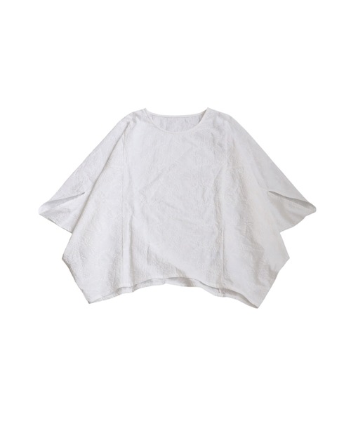 antiqua(アンティカ)の「変形ドルマントップス(Tシャツ/カットソー・レディース・ホワイト/ブラック・ONESIZE)」の13枚目の写真