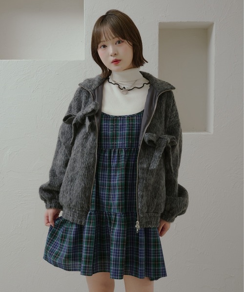 セール】アソートリボンティアードミニキャミワンピース/チュニック