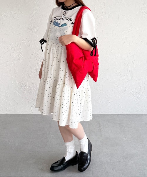 kutir(クティール)の「アソートリボンティアードミニキャミワンピース/チュニック(ワンピース・レディース・イエロー/ブラック系/レッド/グリーン/ホワイト系その他/ブルー/ブラック系その他/ブラック・FREE)」の12枚目の写真