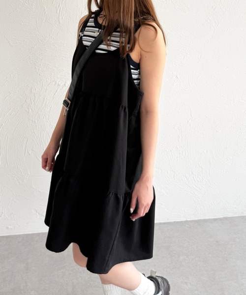 kutir(クティール)の「アソートリボンティアードミニキャミワンピース/チュニック(ワンピース・レディース・イエロー/ブラック系/レッド/グリーン/ホワイト系その他/ブルー/ブラック系その他/ブラック・FREE)」の18枚目の写真