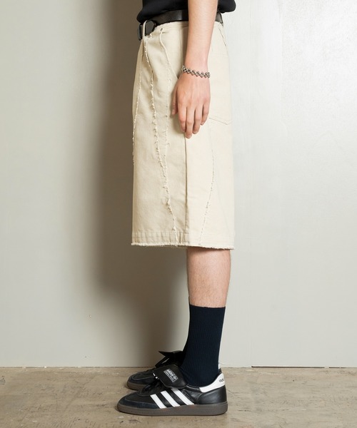 Forte（フォルテ）（フォルテ）の「Cut-off Wide Shorts/カットオフワイドショーツ/洗える（その他パンツ・メンズ・ブラック/オフホワイト・MEDIUM/LARGE）」の20枚目の写真