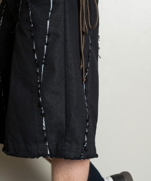 Forte（フォルテ）（フォルテ）の「Cut-off Wide Shorts/カットオフワイドショーツ/洗える（その他パンツ・メンズ・ブラック/オフホワイト・MEDIUM/LARGE）」の12枚目の写真
