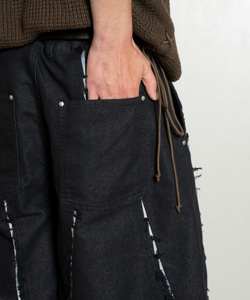 Forte（フォルテ）（フォルテ）の「Cut-off Wide Shorts/カットオフワイドショーツ/洗える（その他パンツ・メンズ・ブラック/オフホワイト・MEDIUM/LARGE）」の14枚目の写真