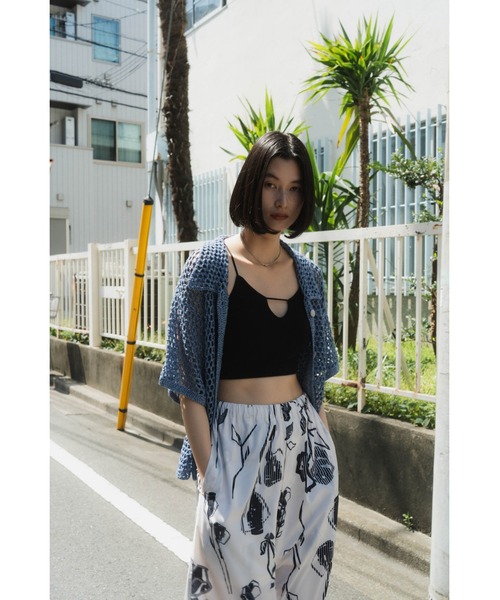 crochet knit shirt（シャツ/ブラウス）｜Knuth Marf