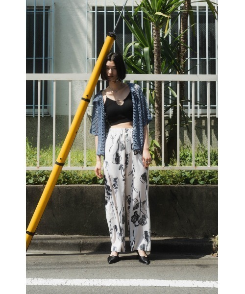 Knuth Marf（クヌースマーフ）の「crochet knit shirt（シャツ/ブラウス・レディース・ブルー/ブラック・FREE）」の3枚目の写真