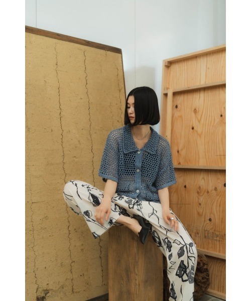 crochet knit shirt（シャツ/ブラウス）｜Knuth Marf