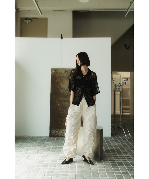 crochet knit shirt（シャツ/ブラウス）｜Knuth Marf