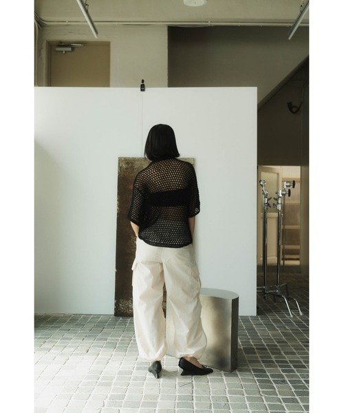 crochet knit shirt（シャツ/ブラウス）｜Knuth Marf