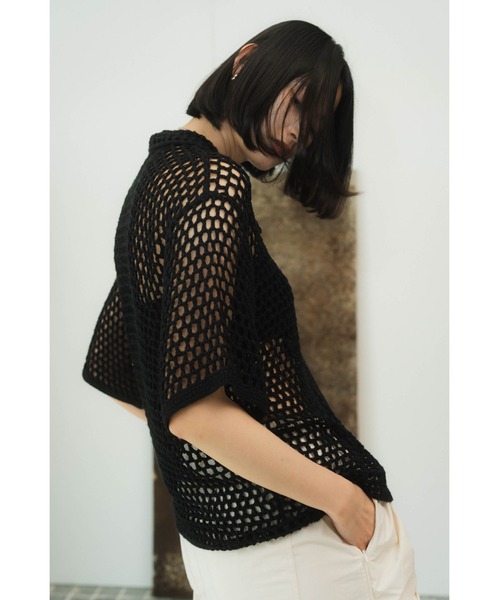 crochet knit shirt（シャツ/ブラウス）｜Knuth Marf