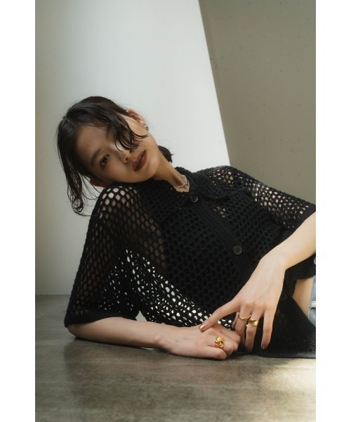 crochet knit shirt（シャツ/ブラウス）｜Knuth Marf